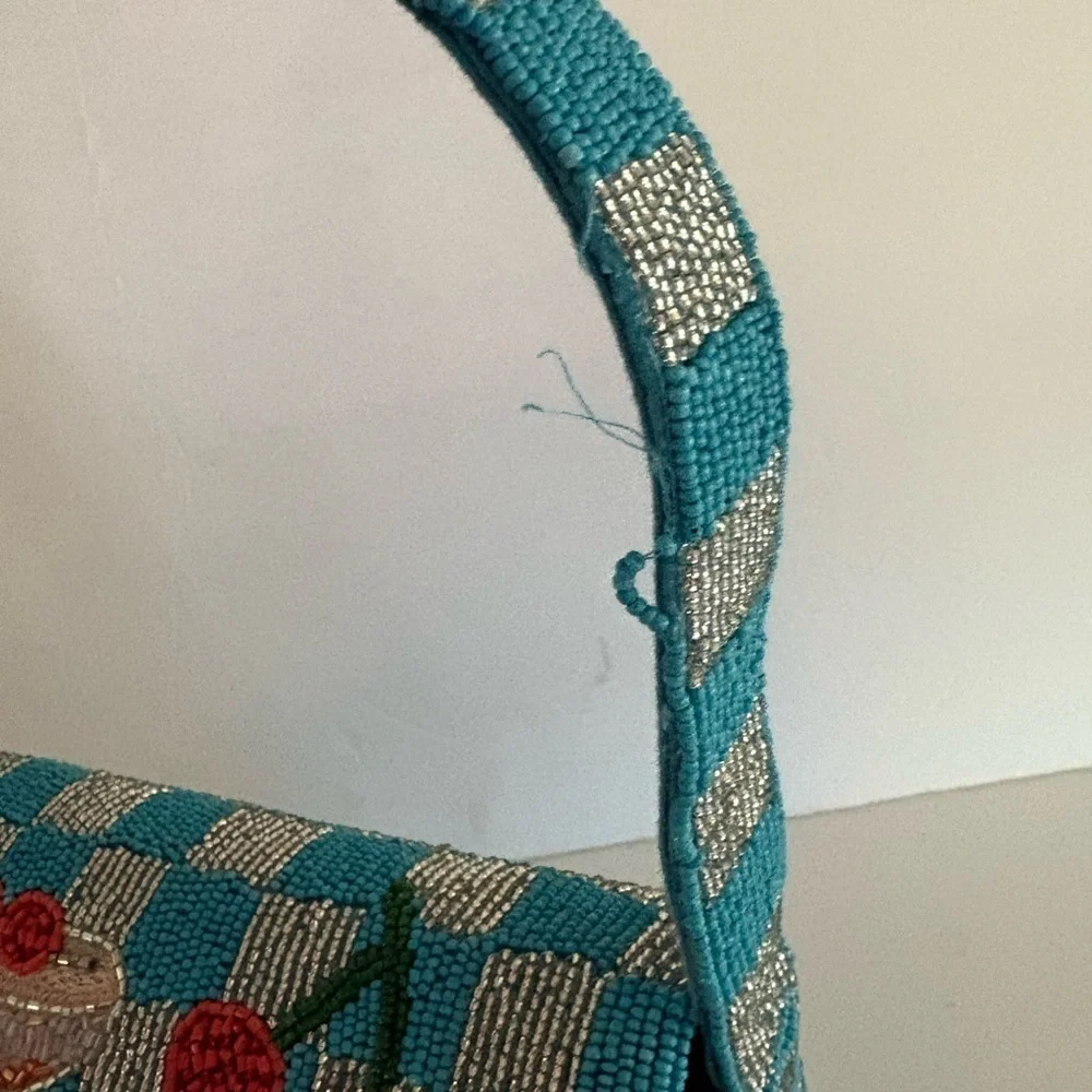 NWOT Anthropologie The Fiona Beaded Bag Food & Drink Edition